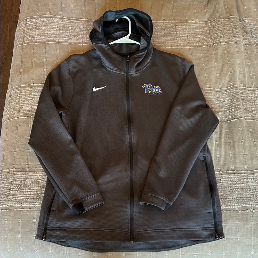 Nike Dark Grey University of Pittsburgh Panthers Full-Zip Hoodie